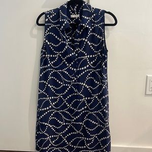 Equipment silk button up dress